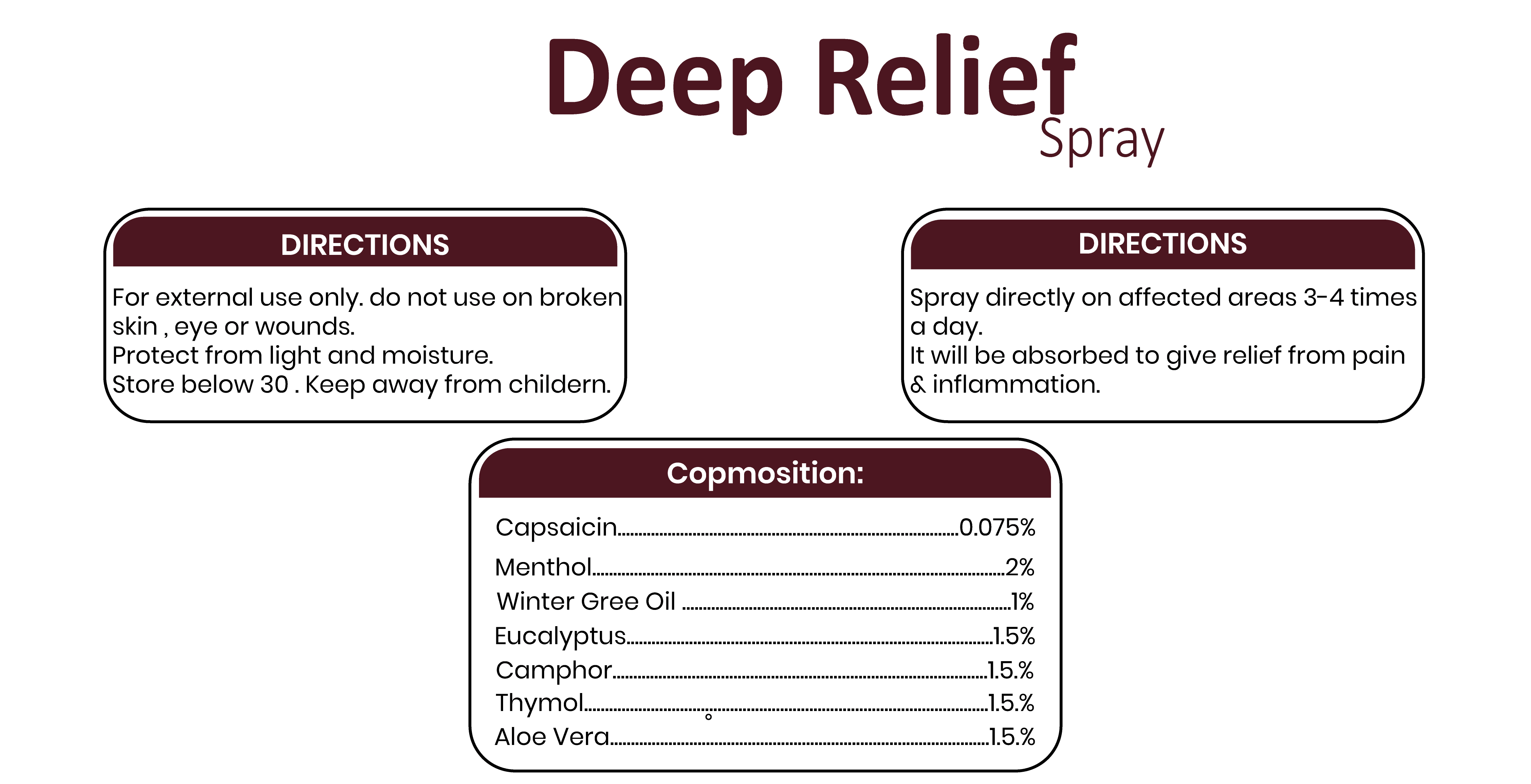 Deep Relief Spray Advanced Muscle & Joint Solution Phlox Pharma